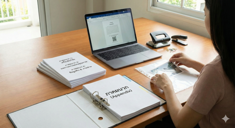 วิธีจัดหน้าและ การเขียนภาคผนวกวิจัย ใส่ข้อมูลเสริมอย่างไรให้งานสมบูรณ์ที่สุด